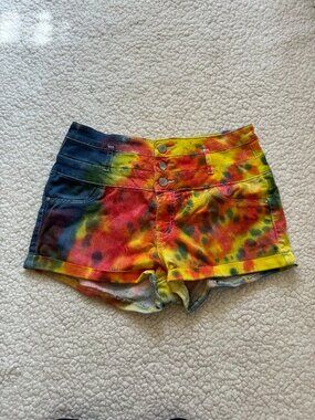 tie dye shorts